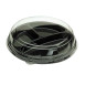Plastic borden met deksels